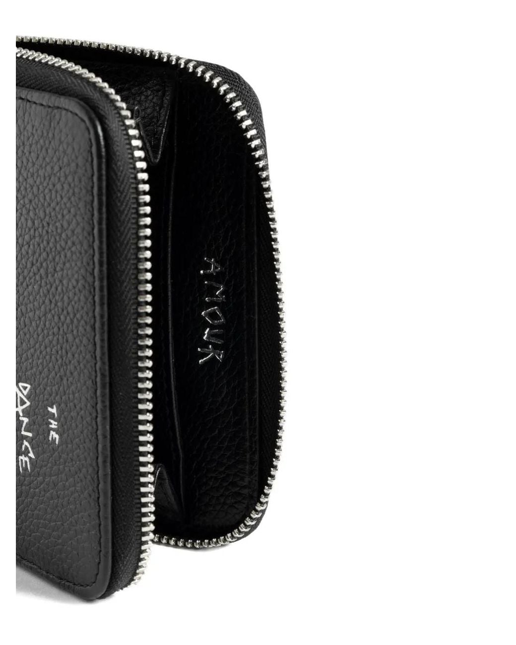 Zadig & Voltaire Black Mini Zv Graffiti Wallet