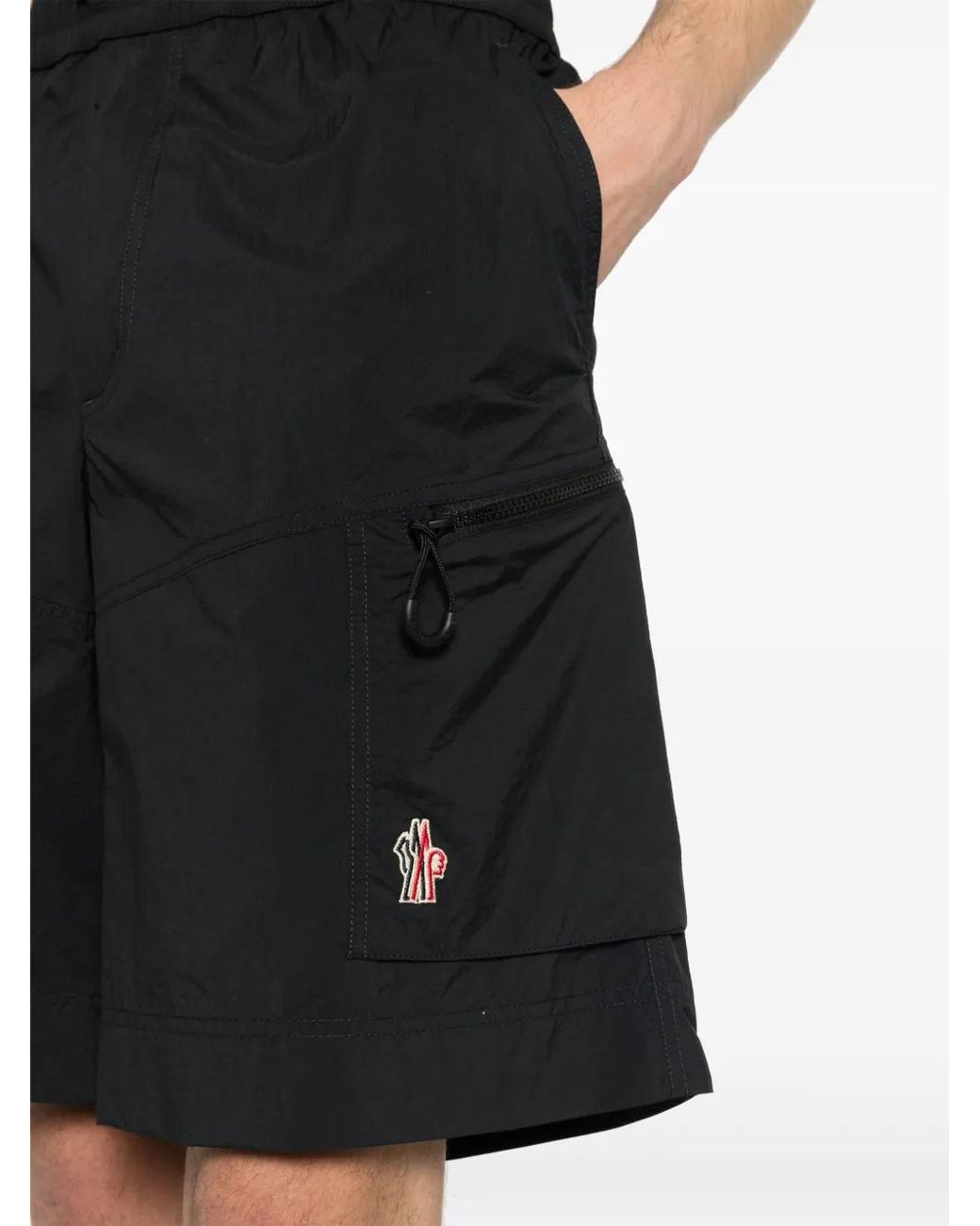 Moncler Black Casual Shorts for men