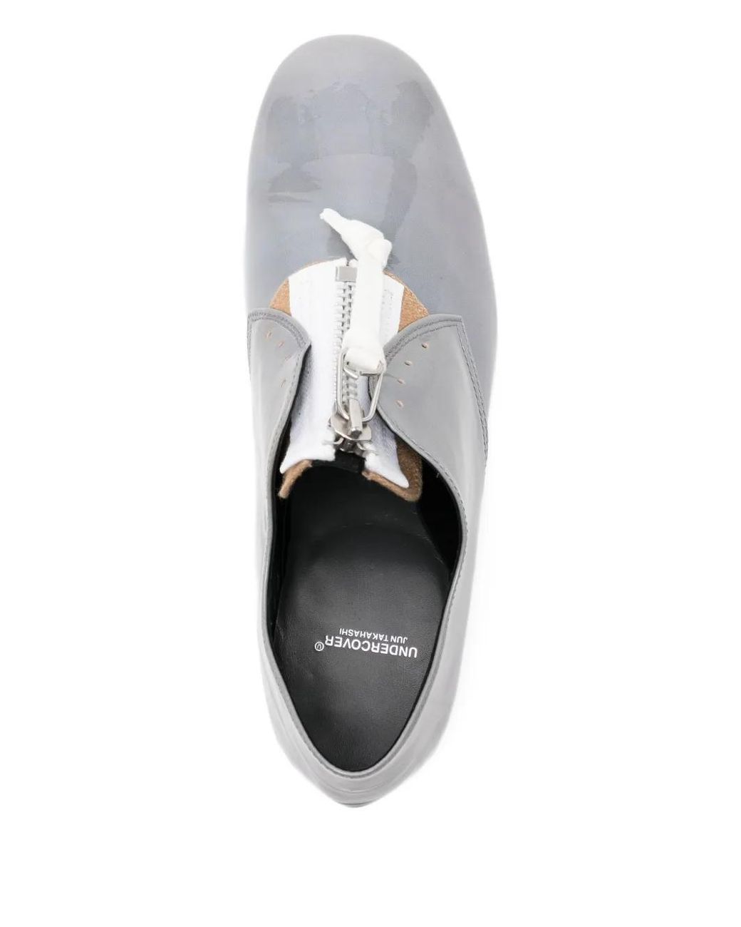 Undercover White Leather Loafers for men