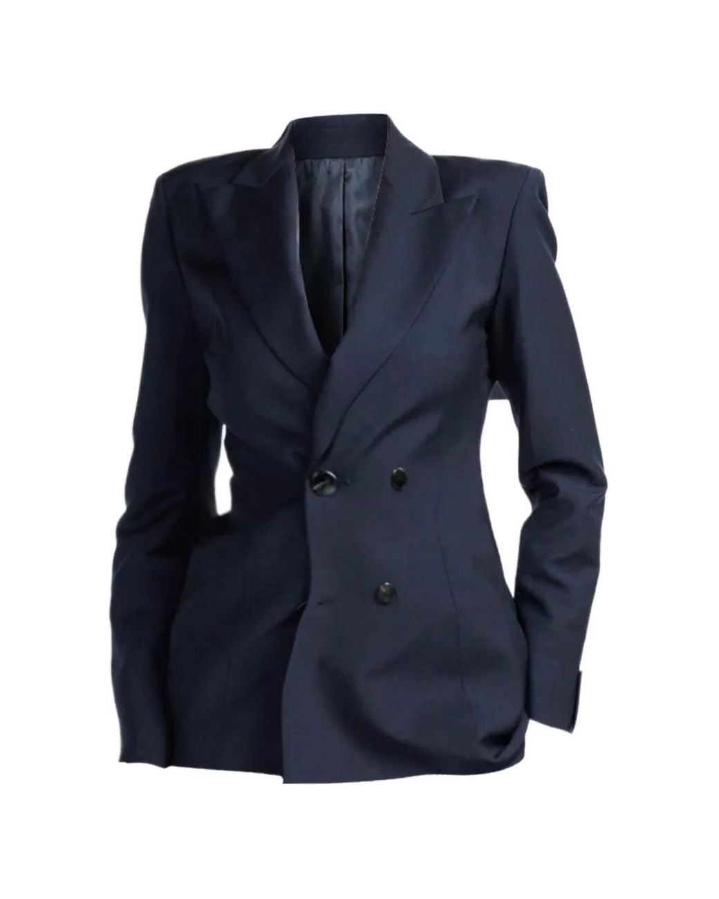 Sa Su Phi Blue Double-Breasted Blazer