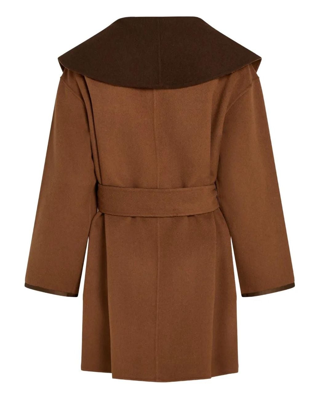 Karl Lagerfeld Brown Belted Coats