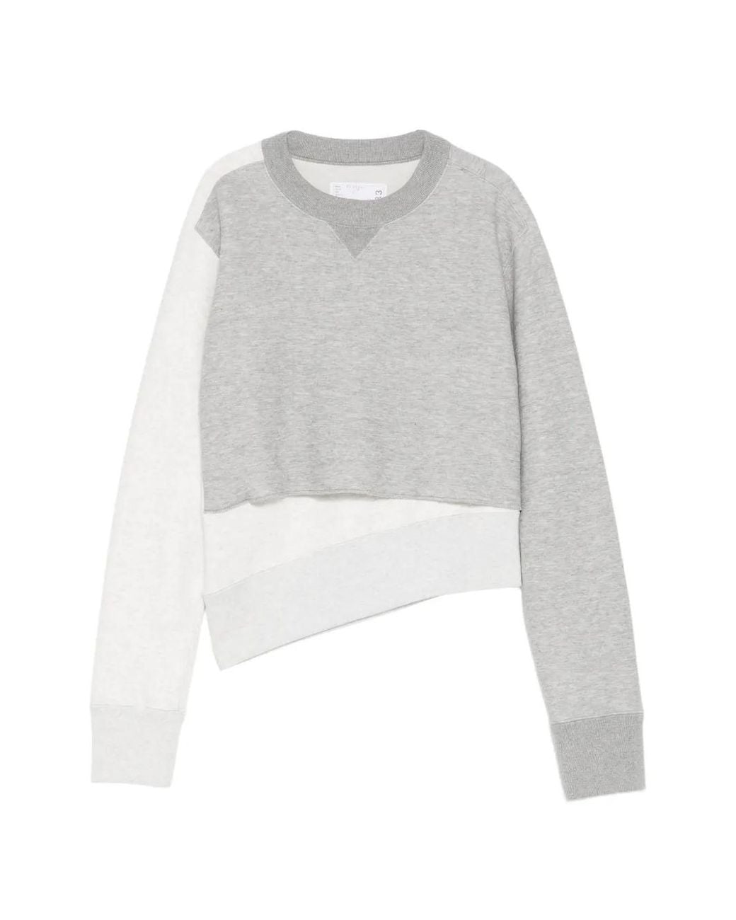 Sacai White Panelled Layered Sweater