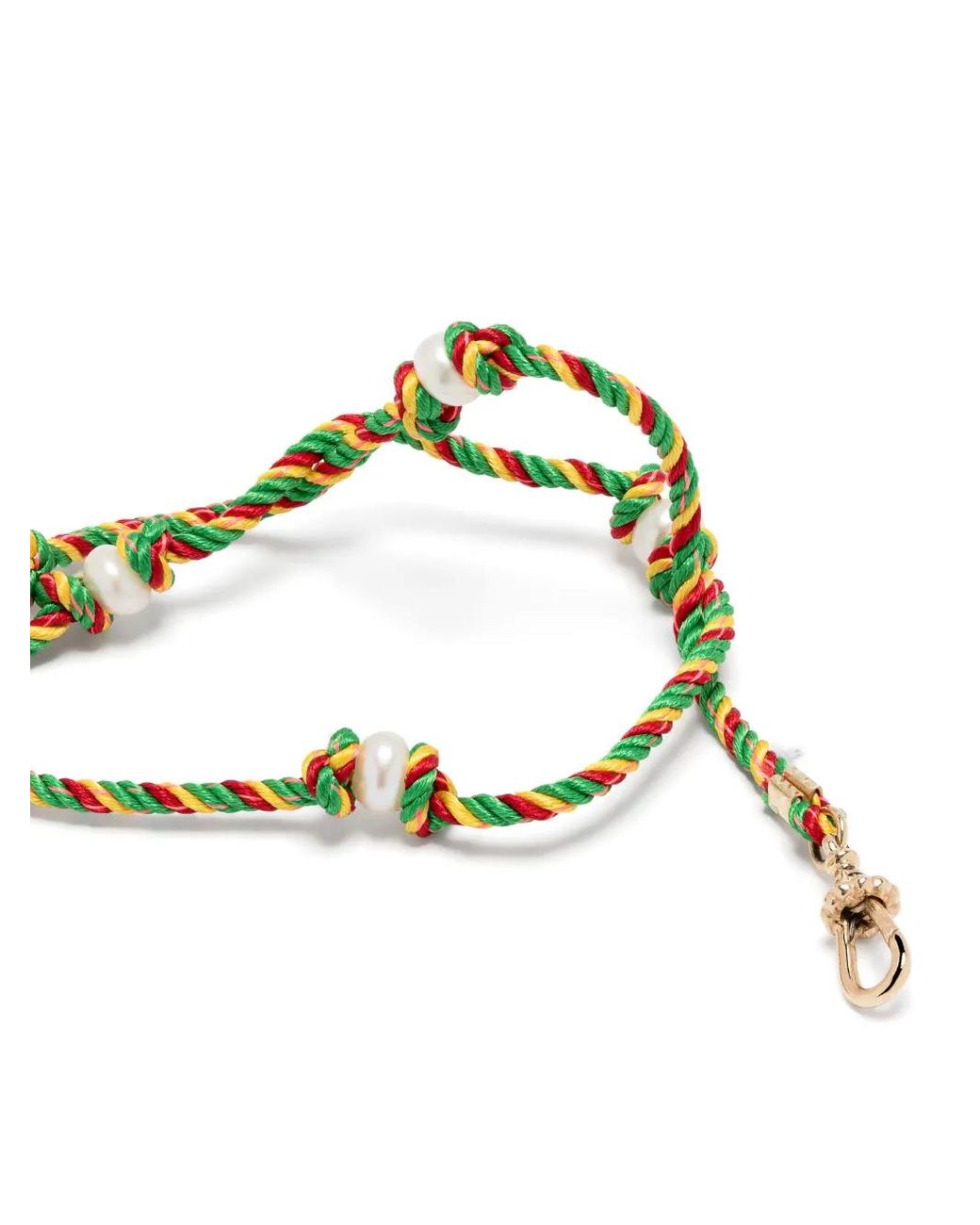 Marie Lichtenberg Metallic 14Kt Mauli Silky Rasta Braided Necklace