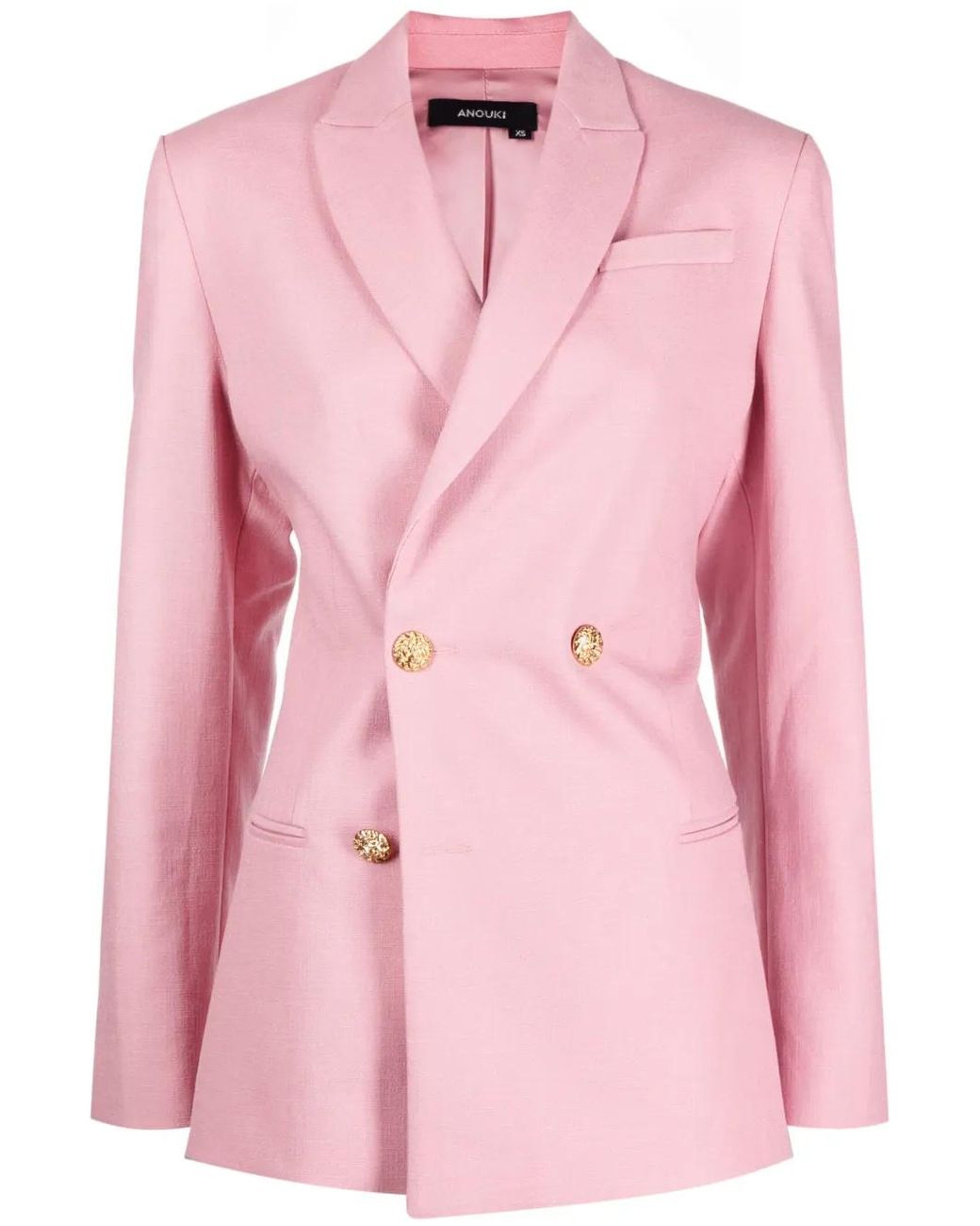 Anouki Pink Double-Breasted Blazer