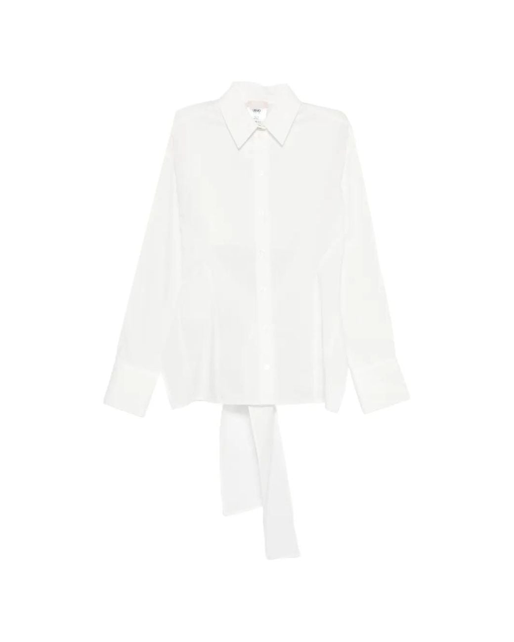 Liu Jo White Shirt With Bow