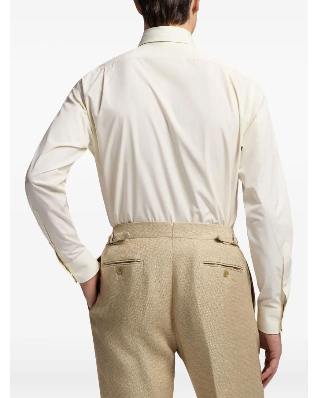 Ralph Lauren White Chemise À Col Italien for men