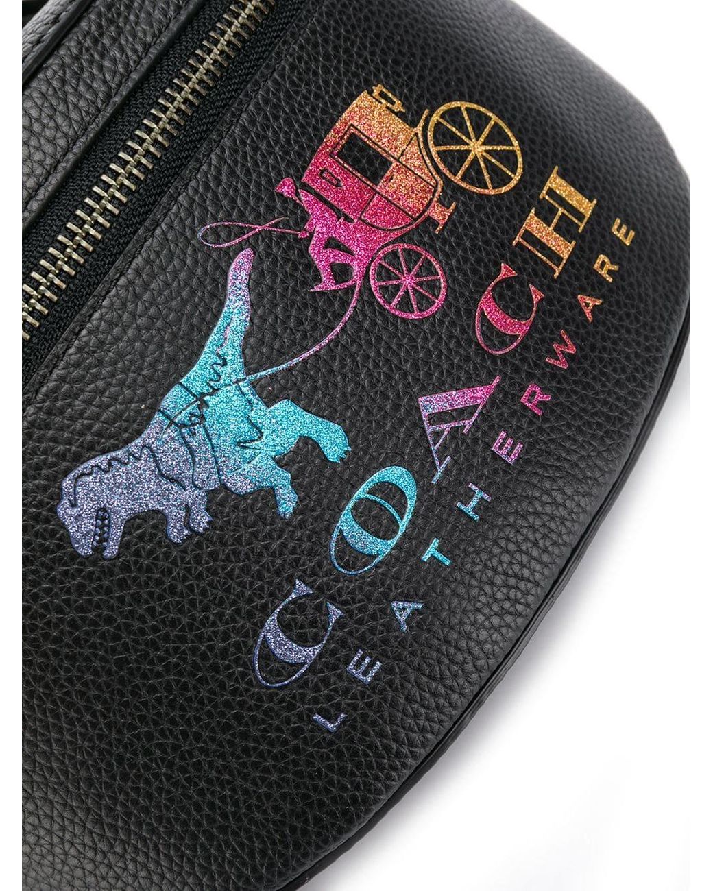 COACH Rexy And Carriage Belt Bag Black Multi | Lyst