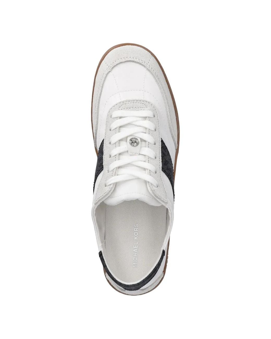 MICHAEL Michael Kors White Kaycee Logo-Detail Sneakers