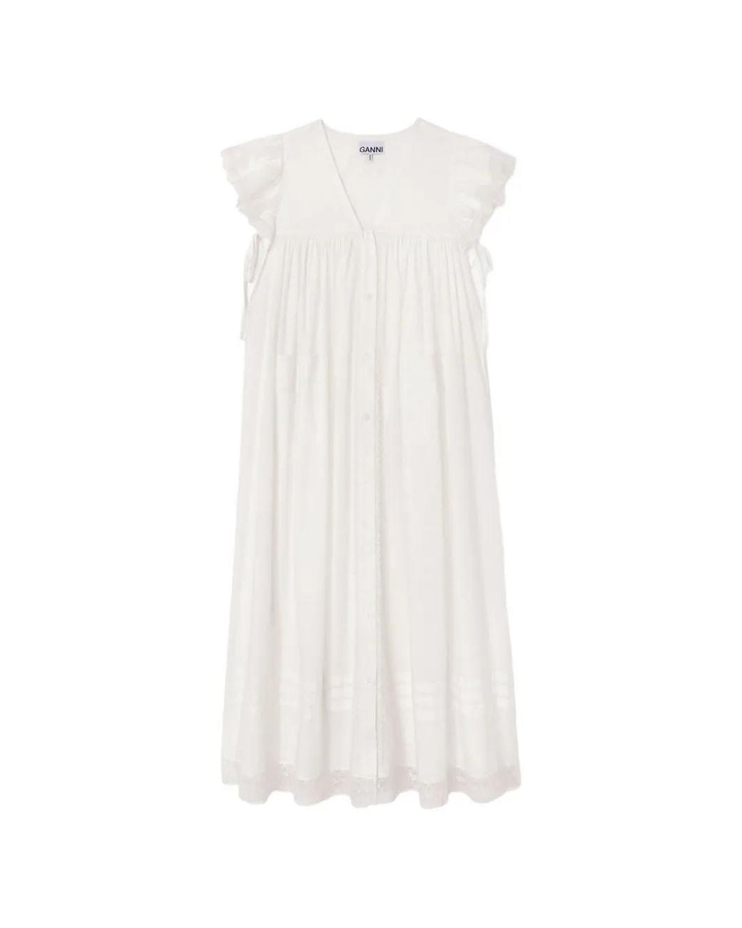 Ganni White Dress