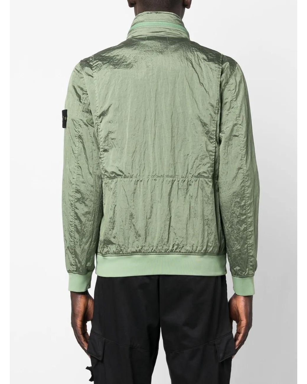 Stone Island Green 41920 Zip-Up Jacket for men