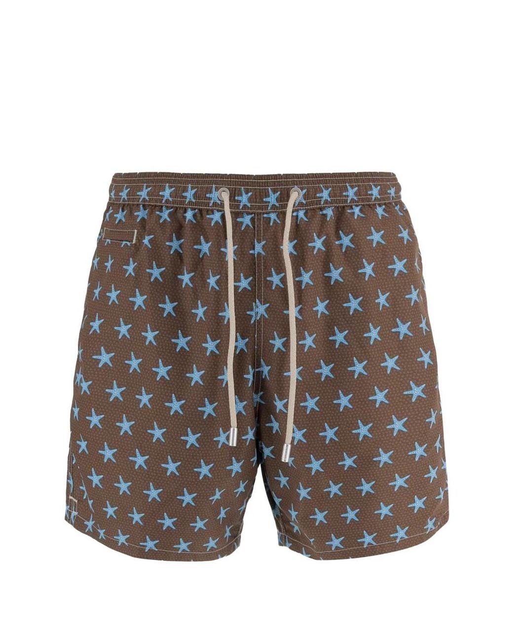 Mc2 Saint Barth Gray Lighting Micro Swim Shorts With Popeye All-Over Print for men