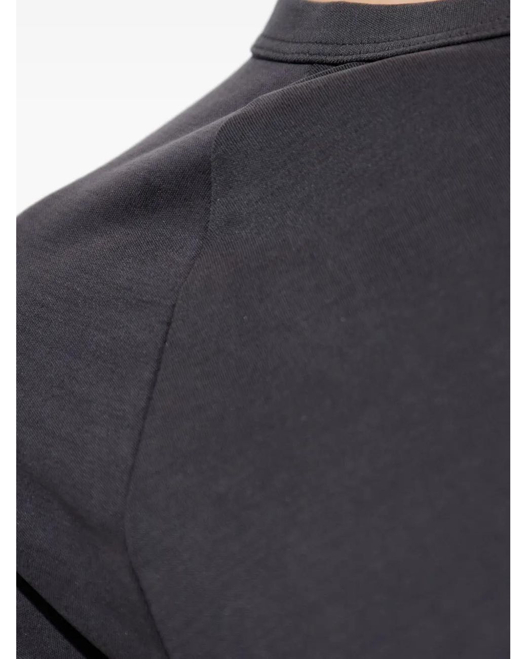 Samsøe & Samsøe Black Short-Sleeve Fitted Top