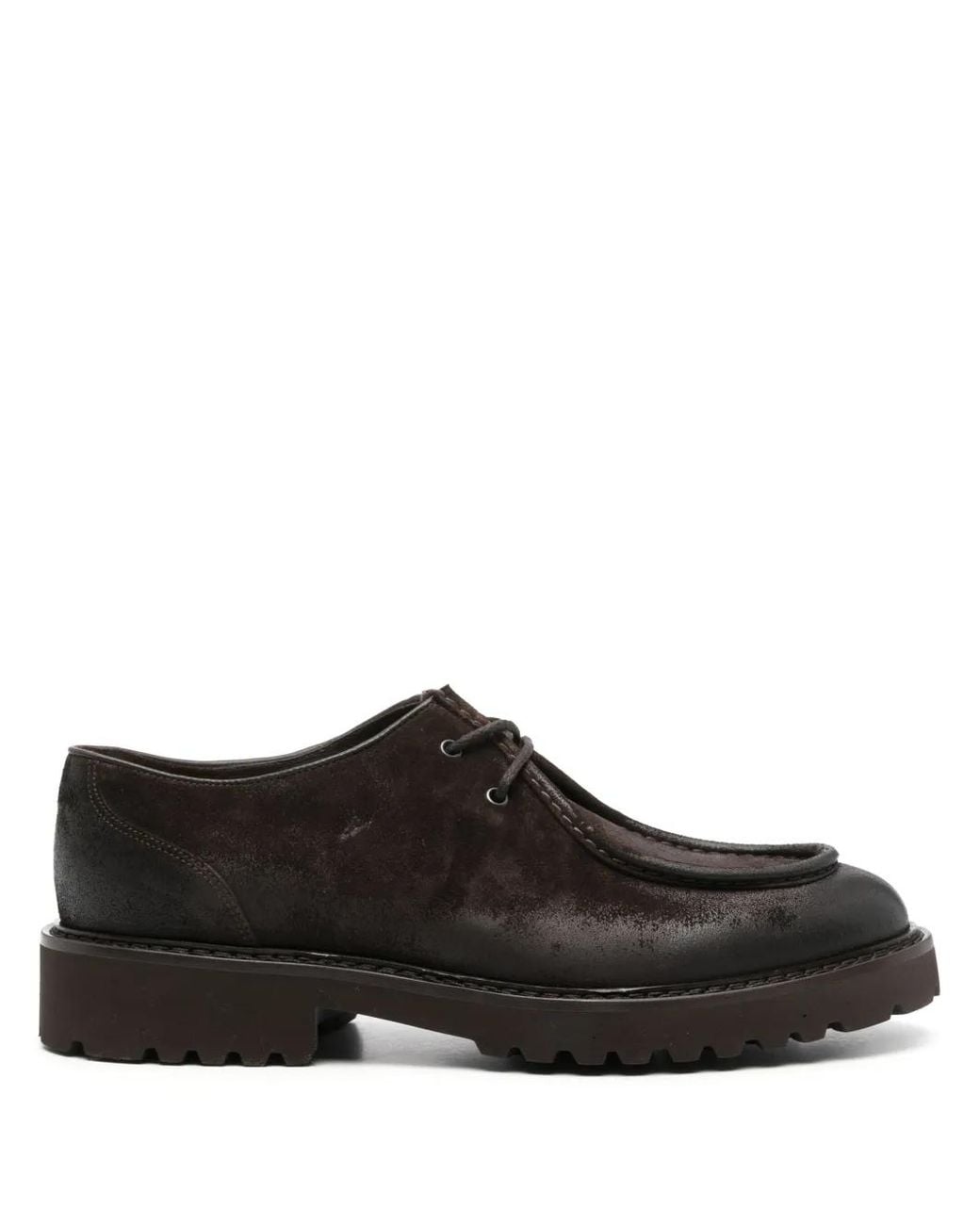 Derbies En Daim À Lacets Doucal's pour homme en coloris Brown
