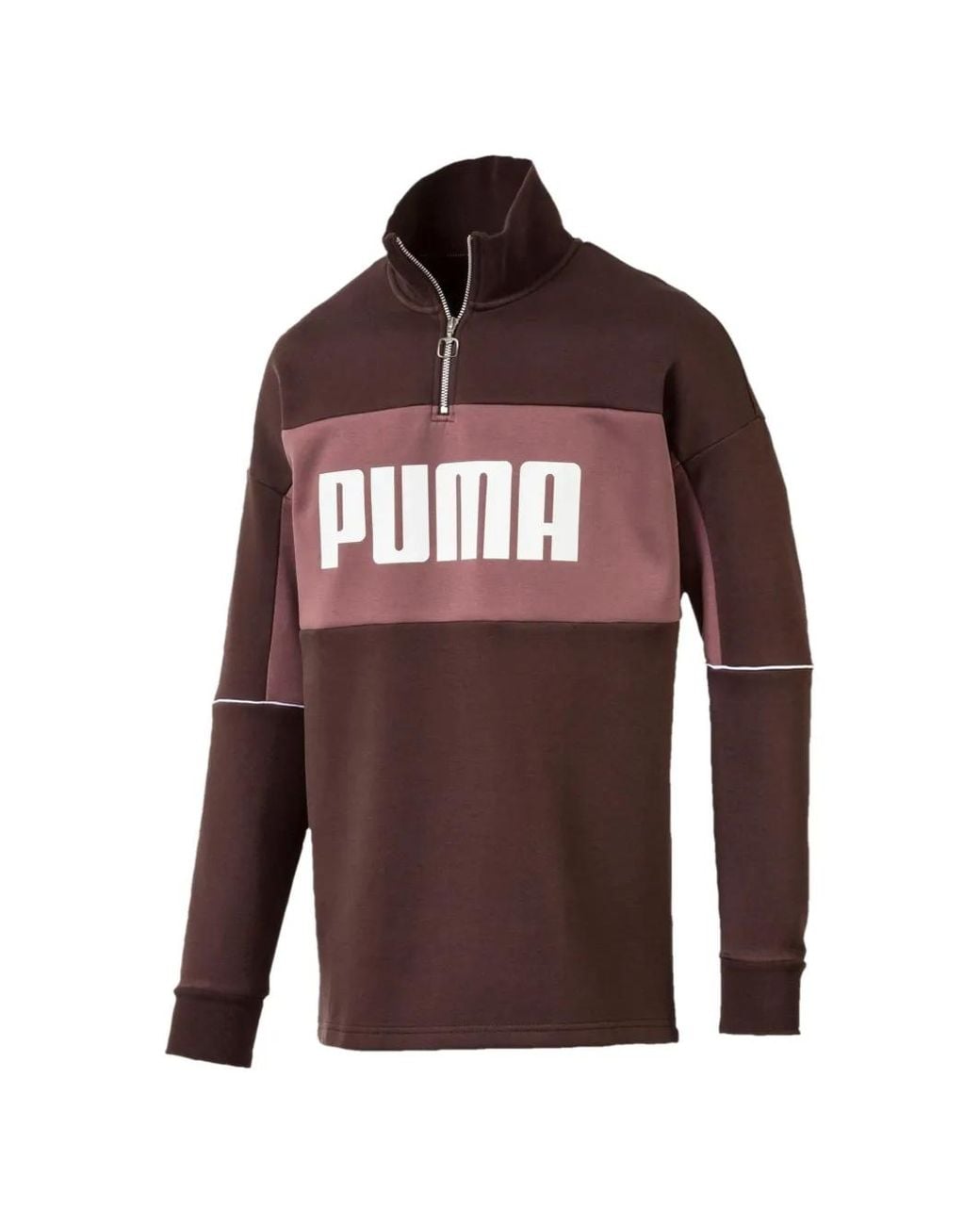 PUMA Red Logo-Print Sweatshirt for men