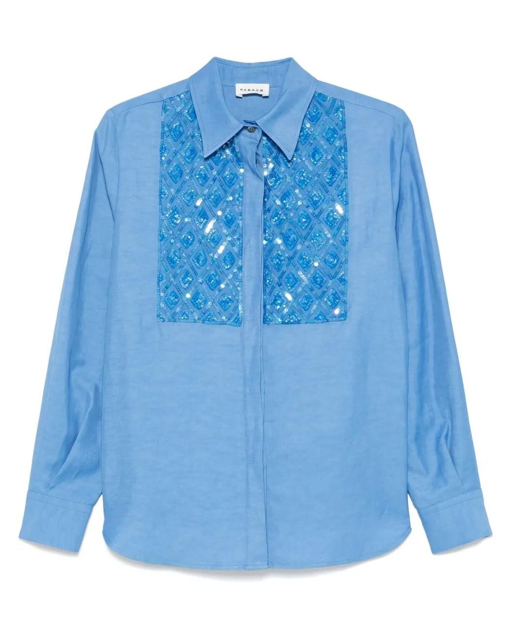 P.A.R.O.S.H. Blue Raisa Shirt