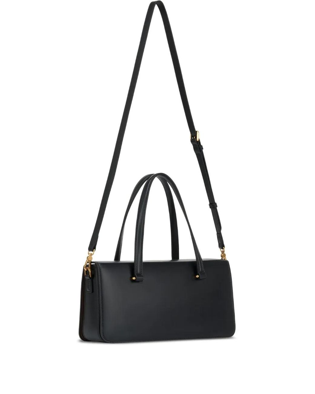 POTAMY Black Medium Elongated Tote Bag