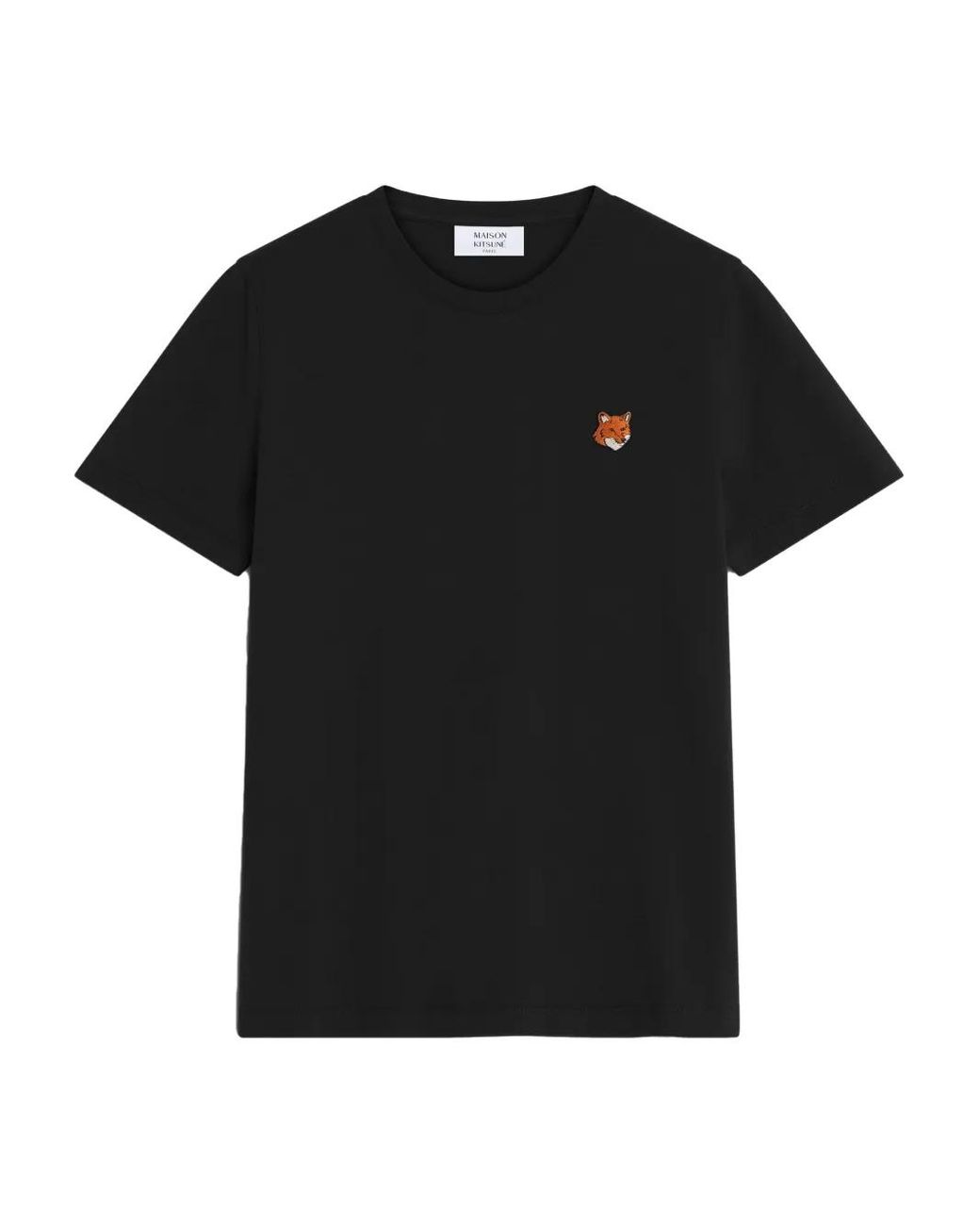 Maison Kitsuné Black Fox Head Cotton T-Shirt