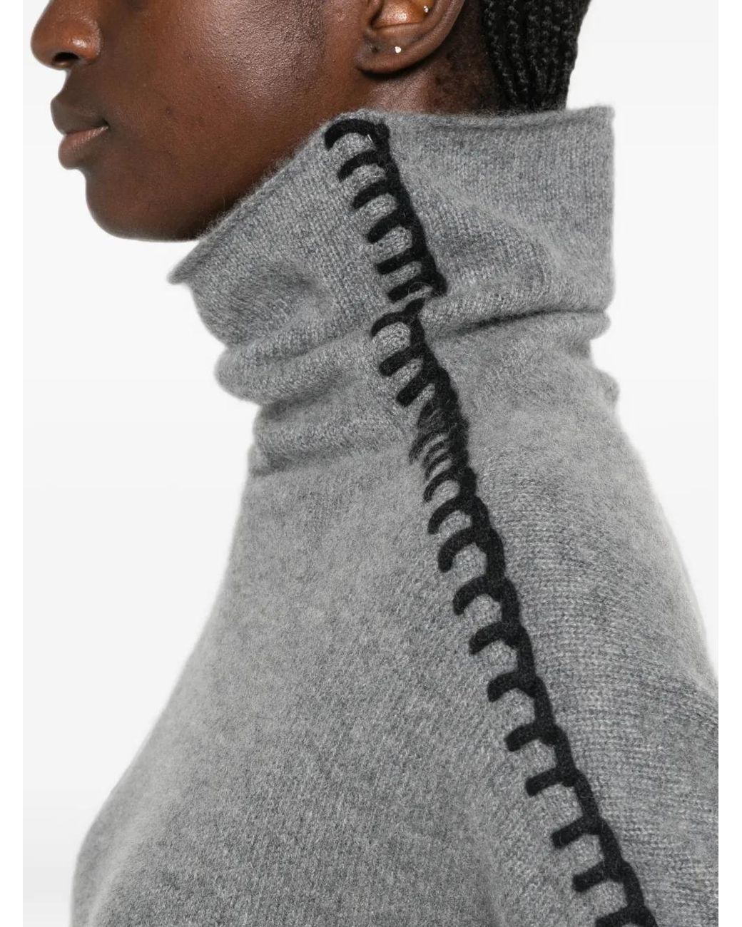 Kujten Gray Long-Sleeves Sweater