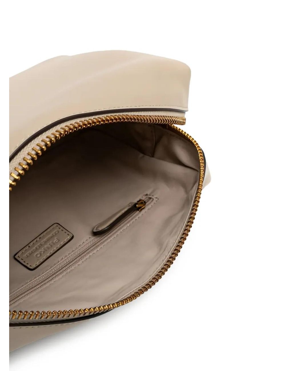 Borsa A Spalla Horizontal Bag Media di Pinko in Natural