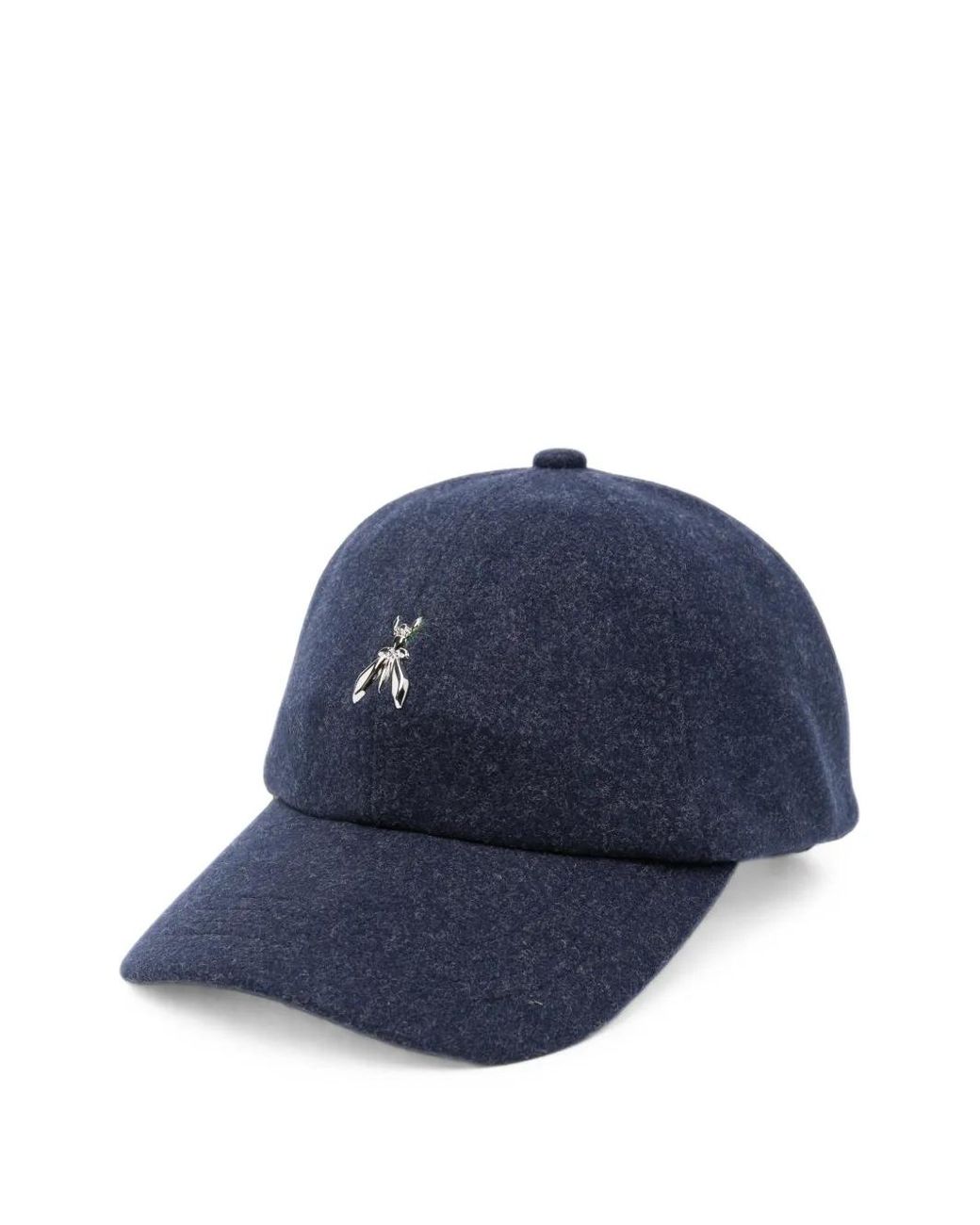 Patrizia Pepe Blue Fly-Plaque Baseball Cap