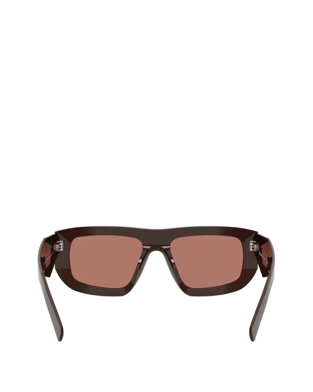Prada Pink Logo-Engraved Rectangle-Frame Sunglasses
