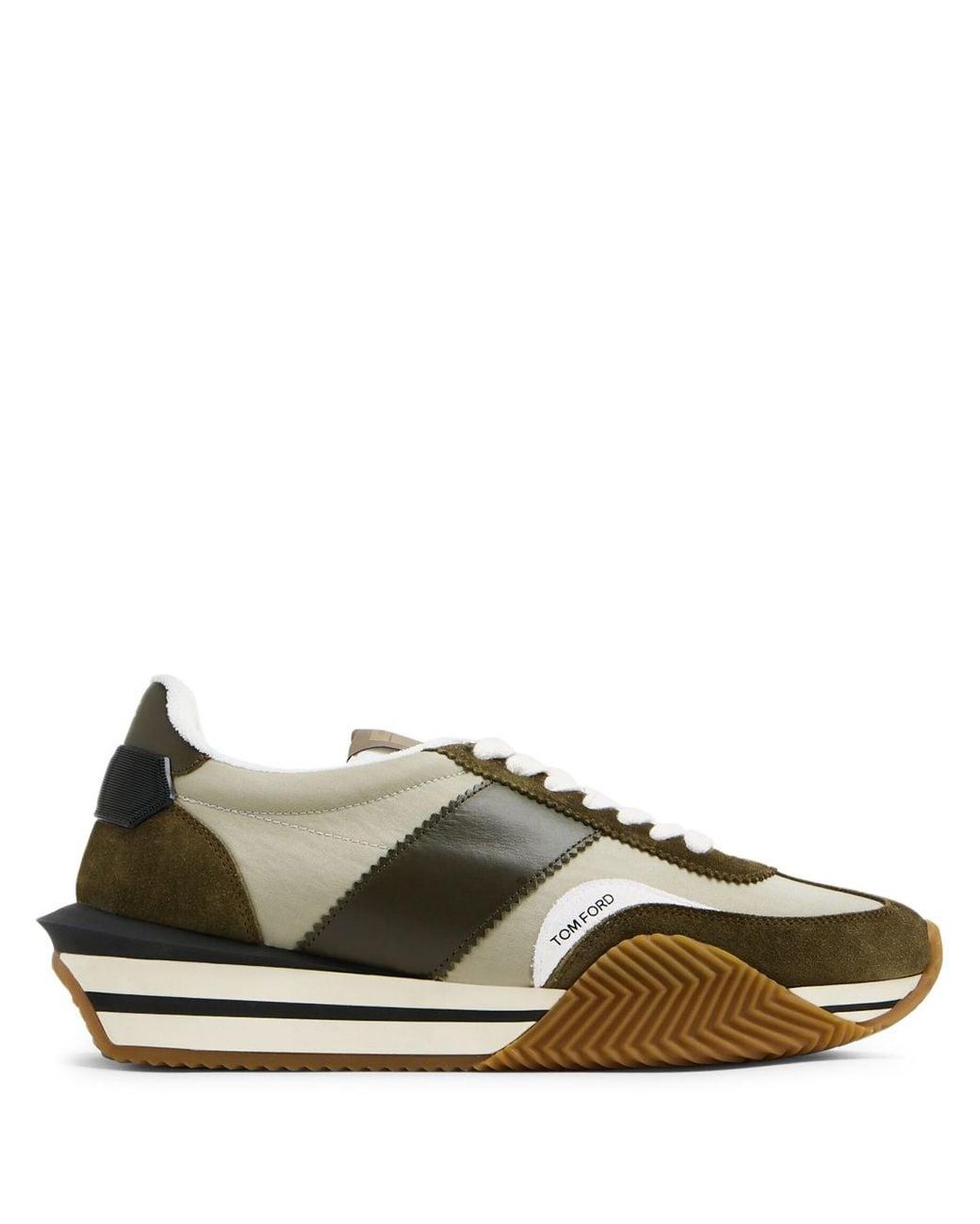 Tom Ford James Lace-up Suede Sneakers in Green for Men | Lyst