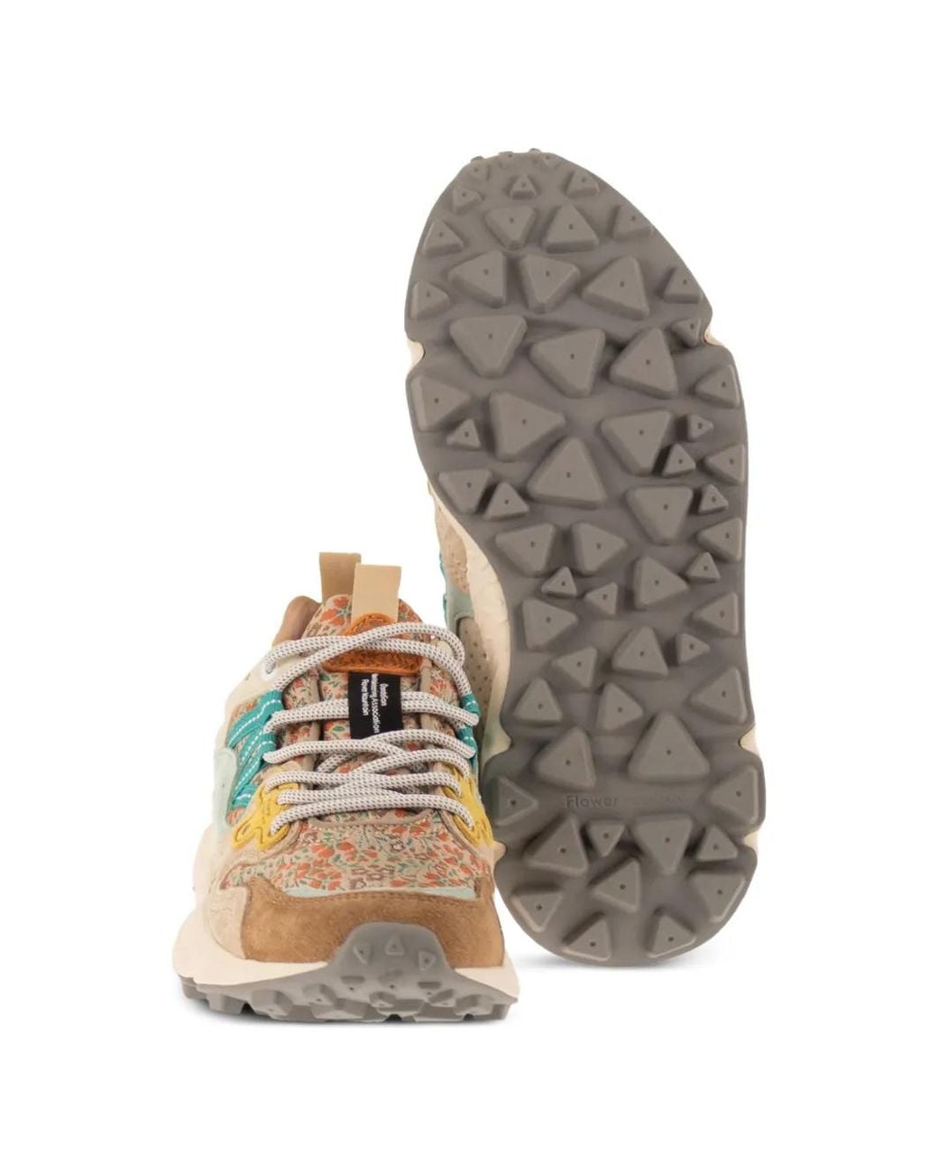 Flower Mountain White Yamano 3 Suede Sneakers