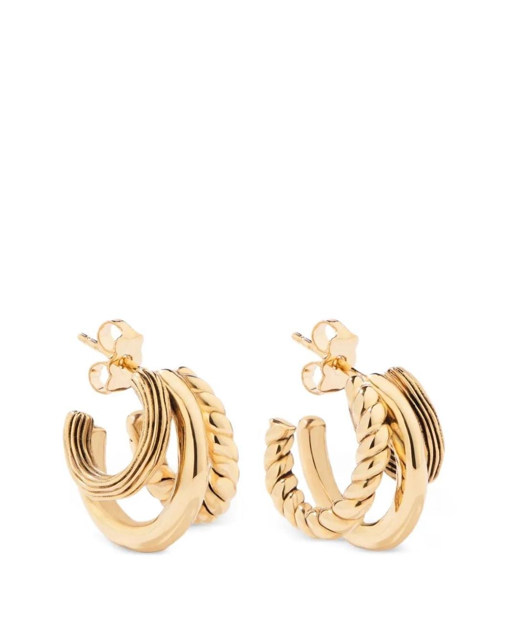 Aurelie Bidermann Metallic Letaba Creolen