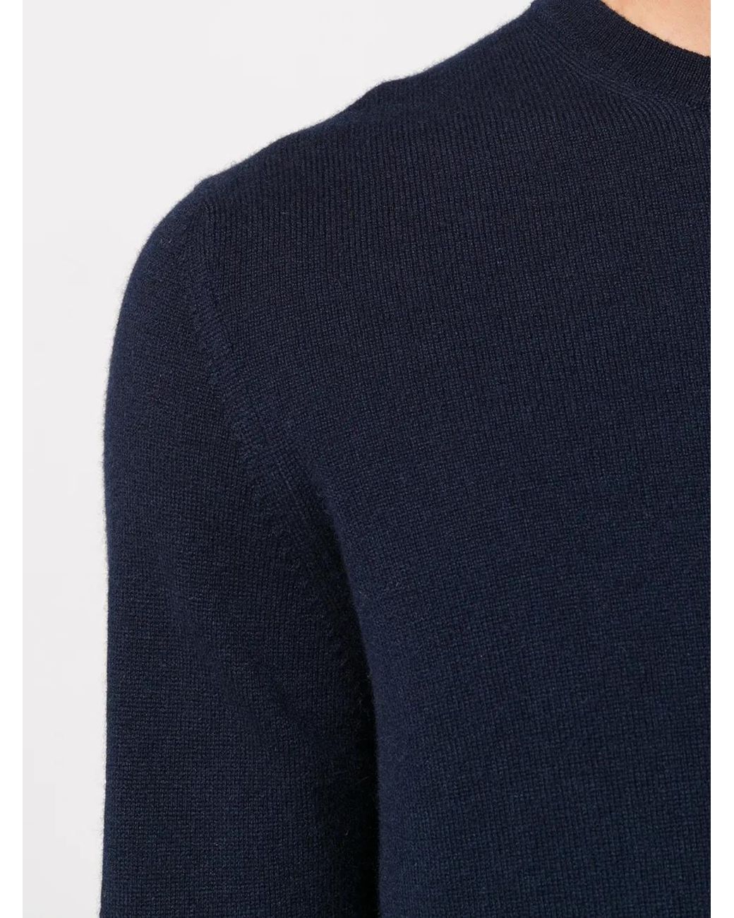 Pringle of Scotland Blue Round Neck Fine Knit Jumper for men