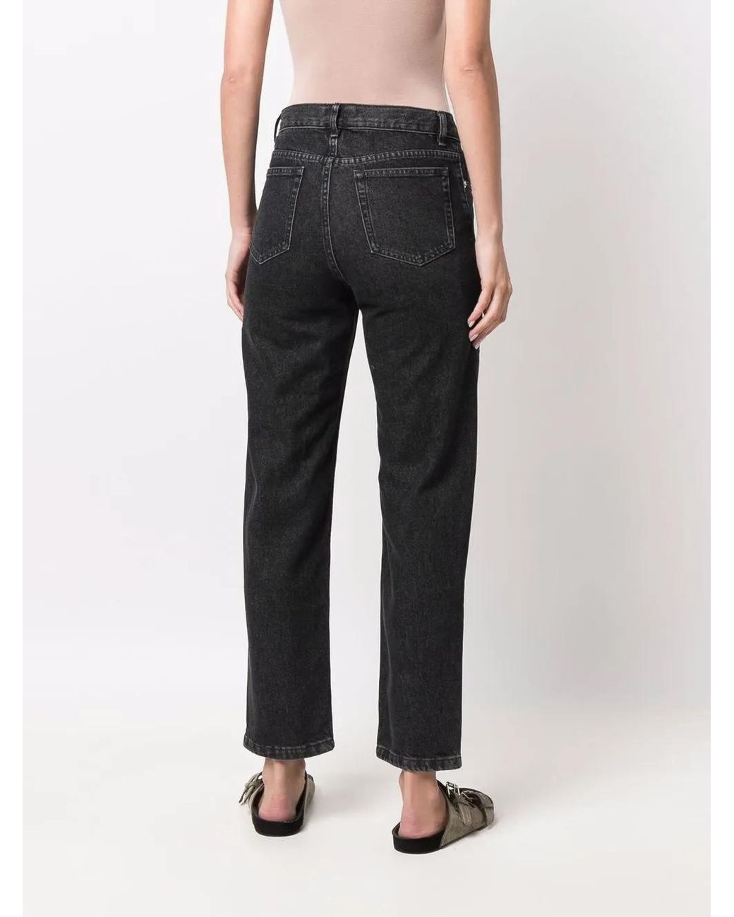 A.P.C. Blue Mid-Rise Straight-Leg Denim Jeans