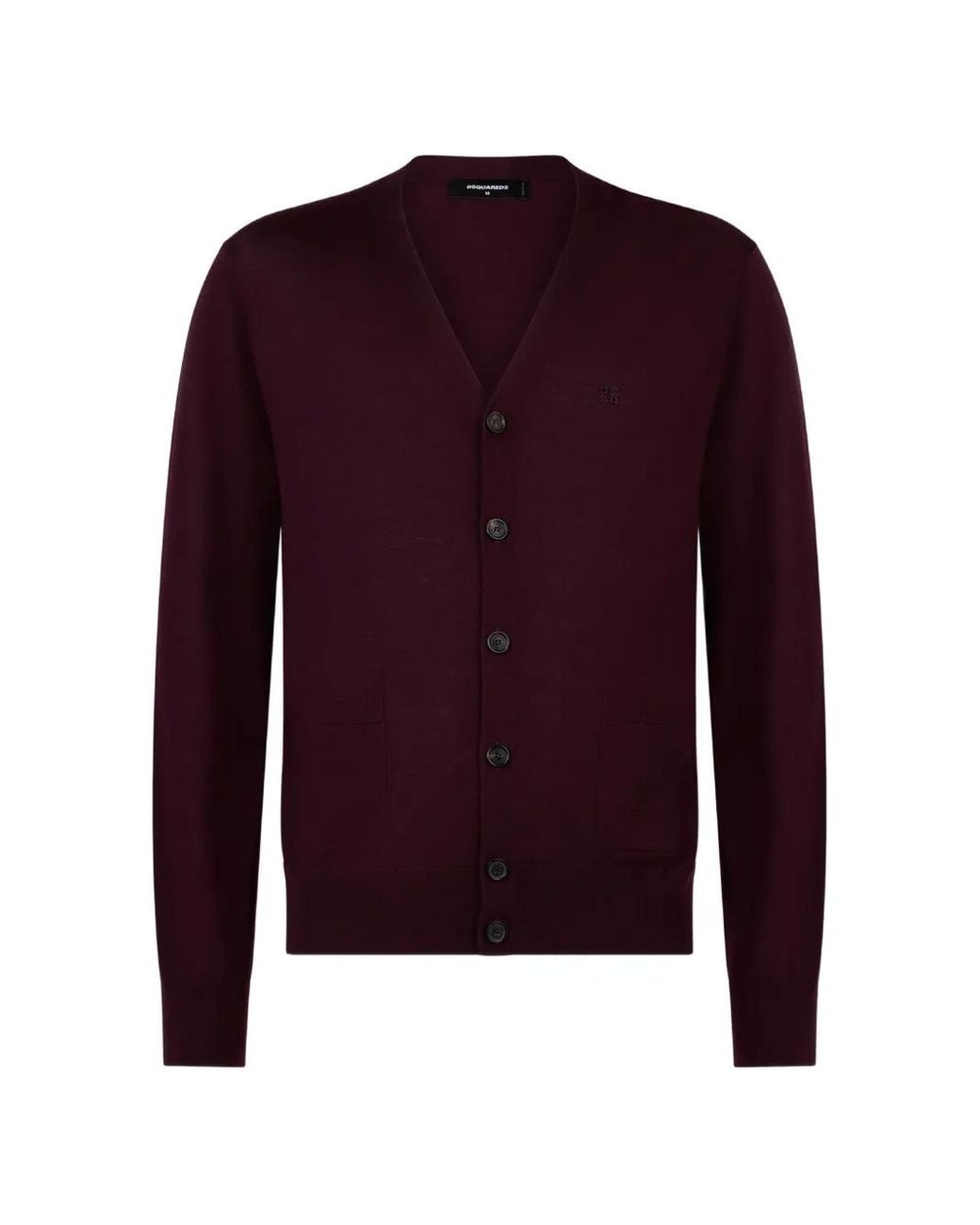 Cardigan D2-Upside-Down di DSquared² in Purple da Uomo