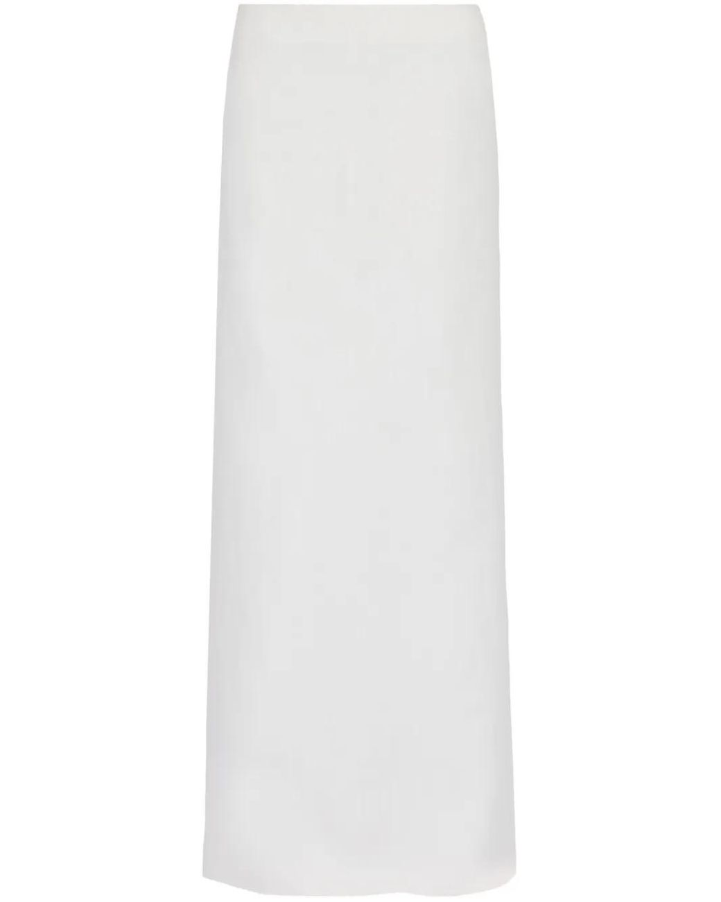 Ferragamo White High-Waisted Maxi Skirt