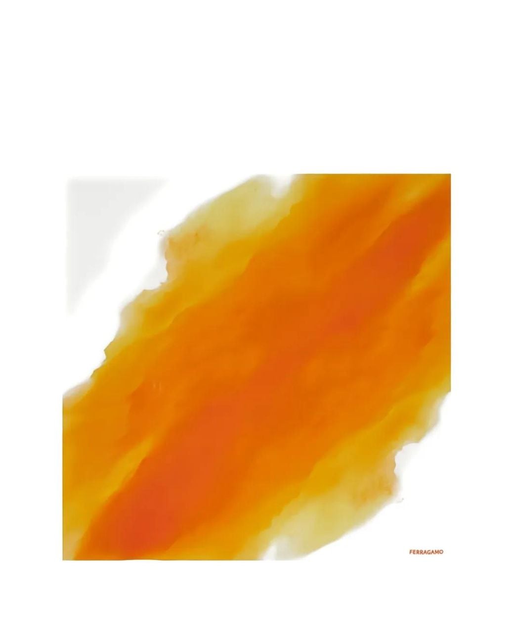 Ferragamo Orange Ombré Square Scarf