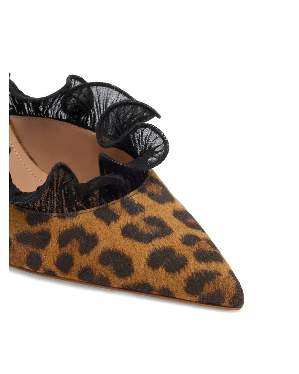 Malone Souliers Brown Suede Leopard Print Cecile Heeled Mules 70