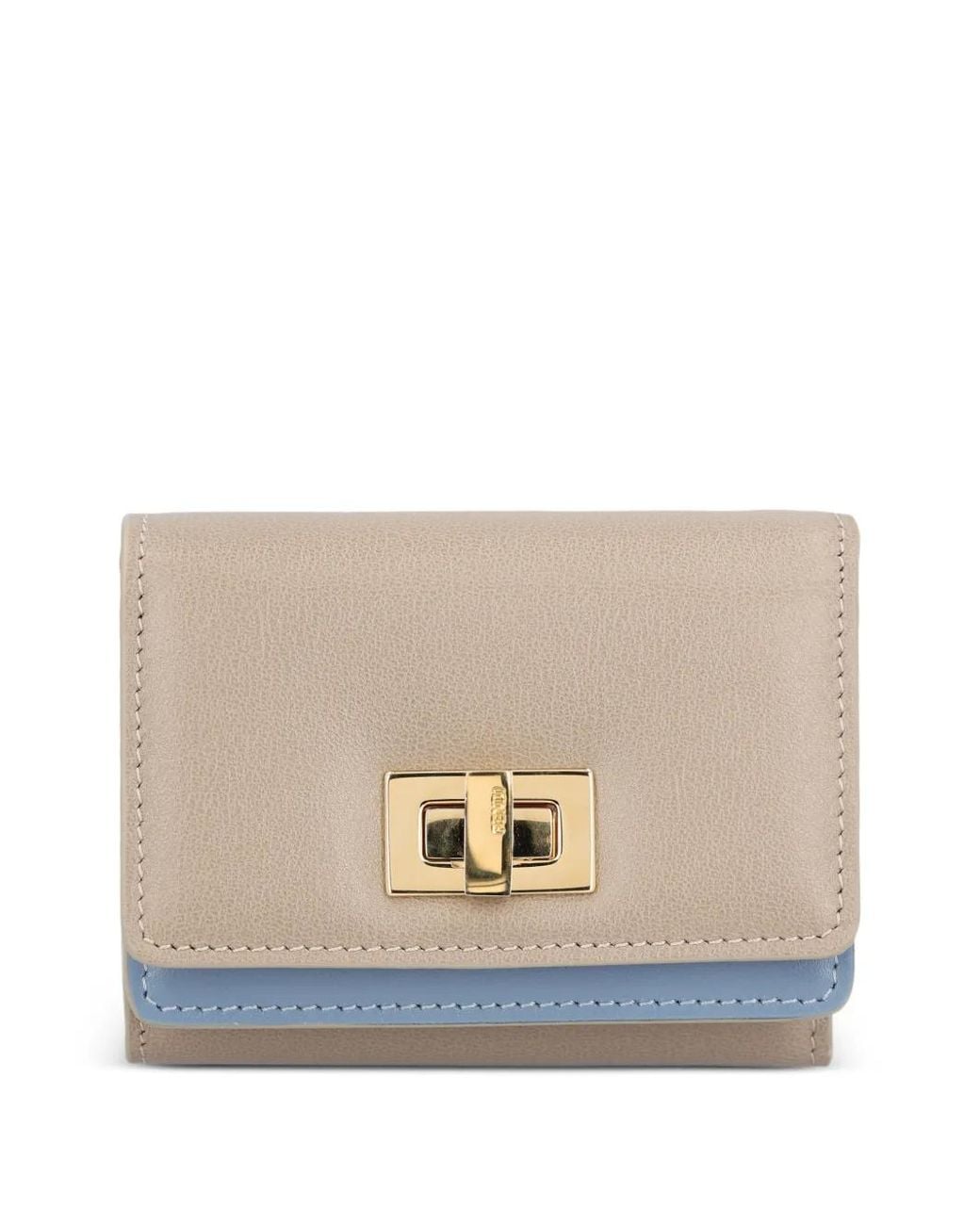 Fendi Natural Small Way Trifold Wallet