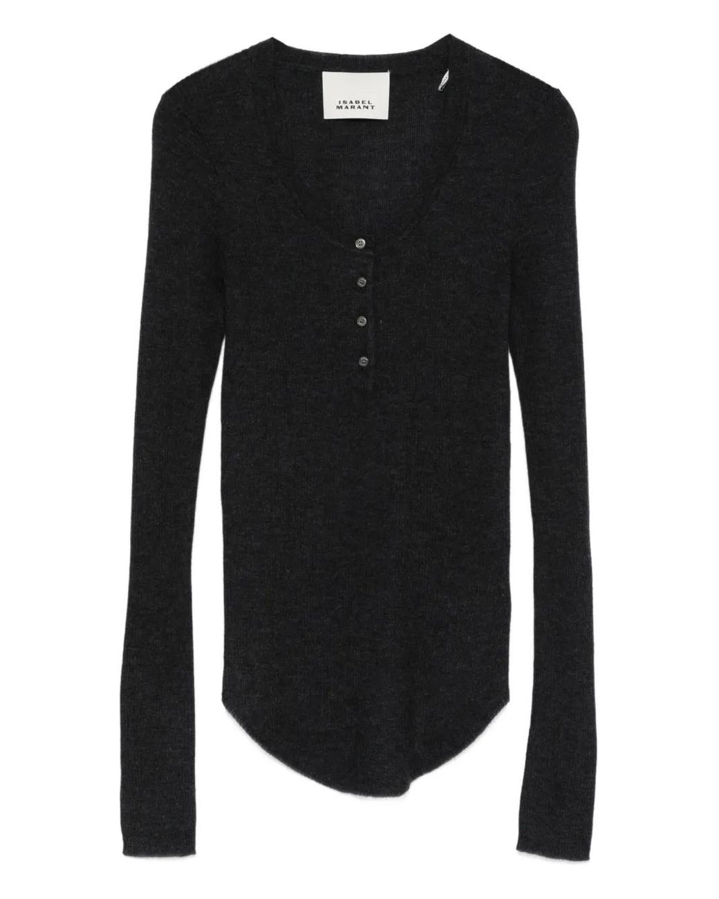 Top Idite Con Botones Isabel Marant de color Black