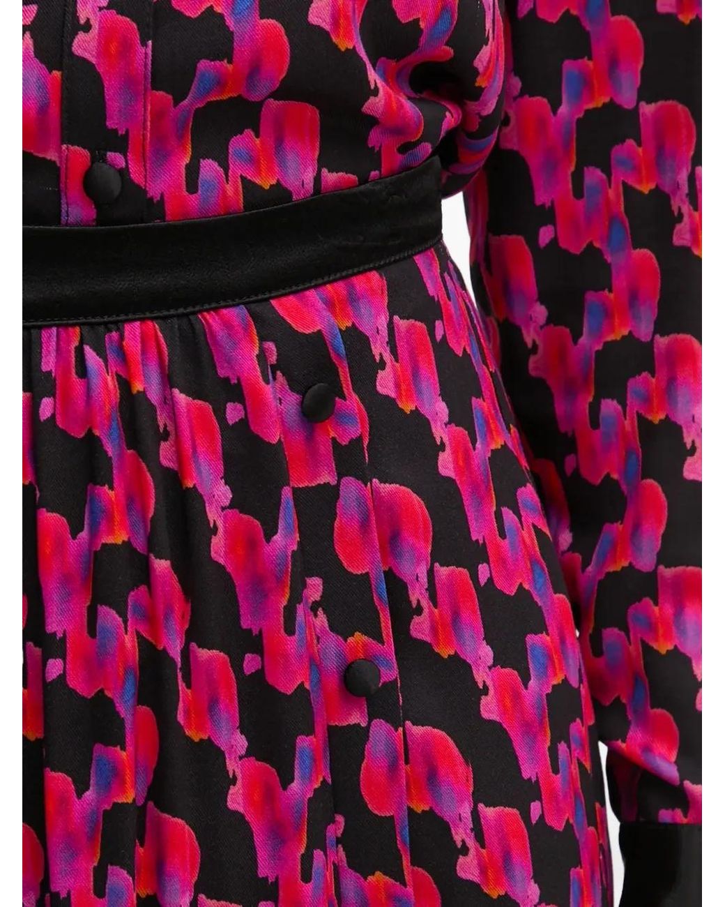 La Petite Francaise Purple Jovial Printed Midi Skirt