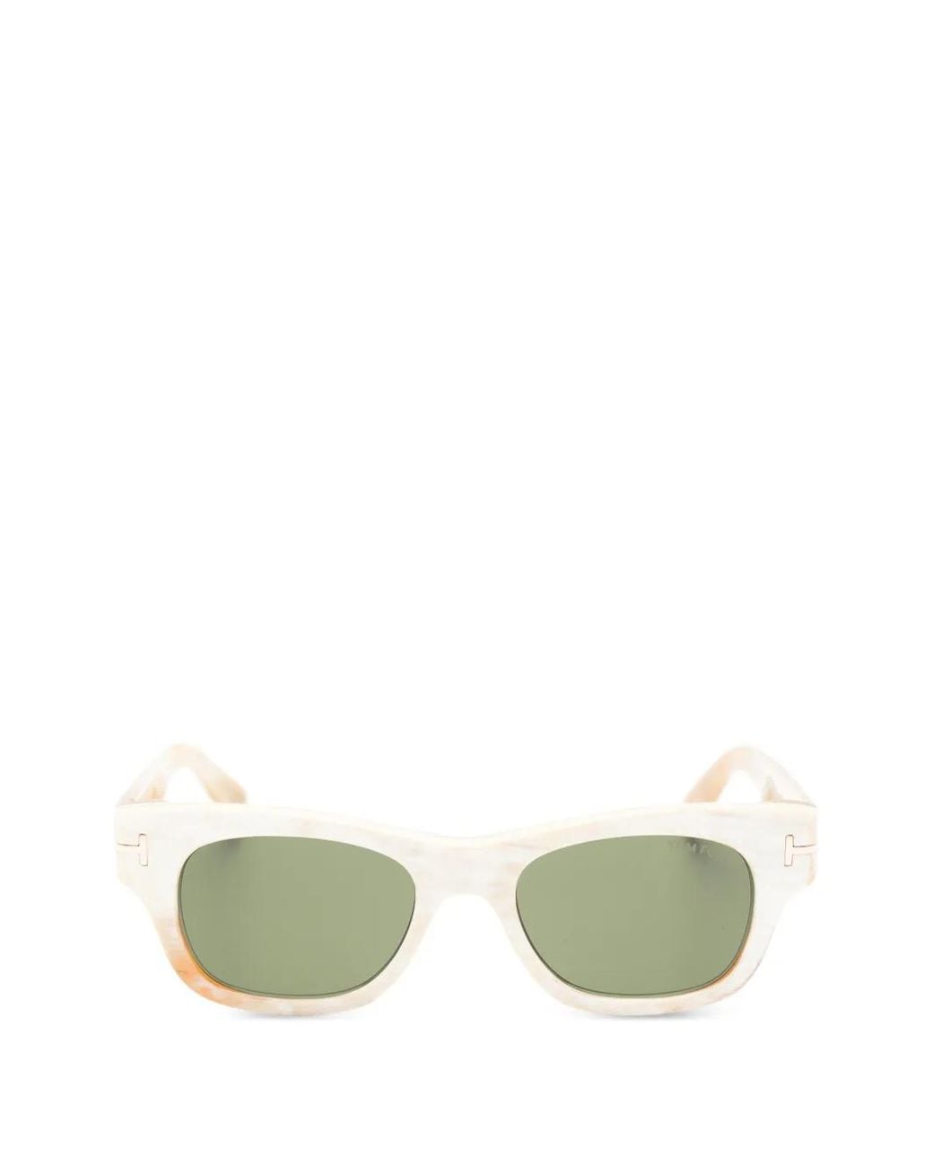 Tom Ford Green Private Rectangle-Frame Sunglasses
