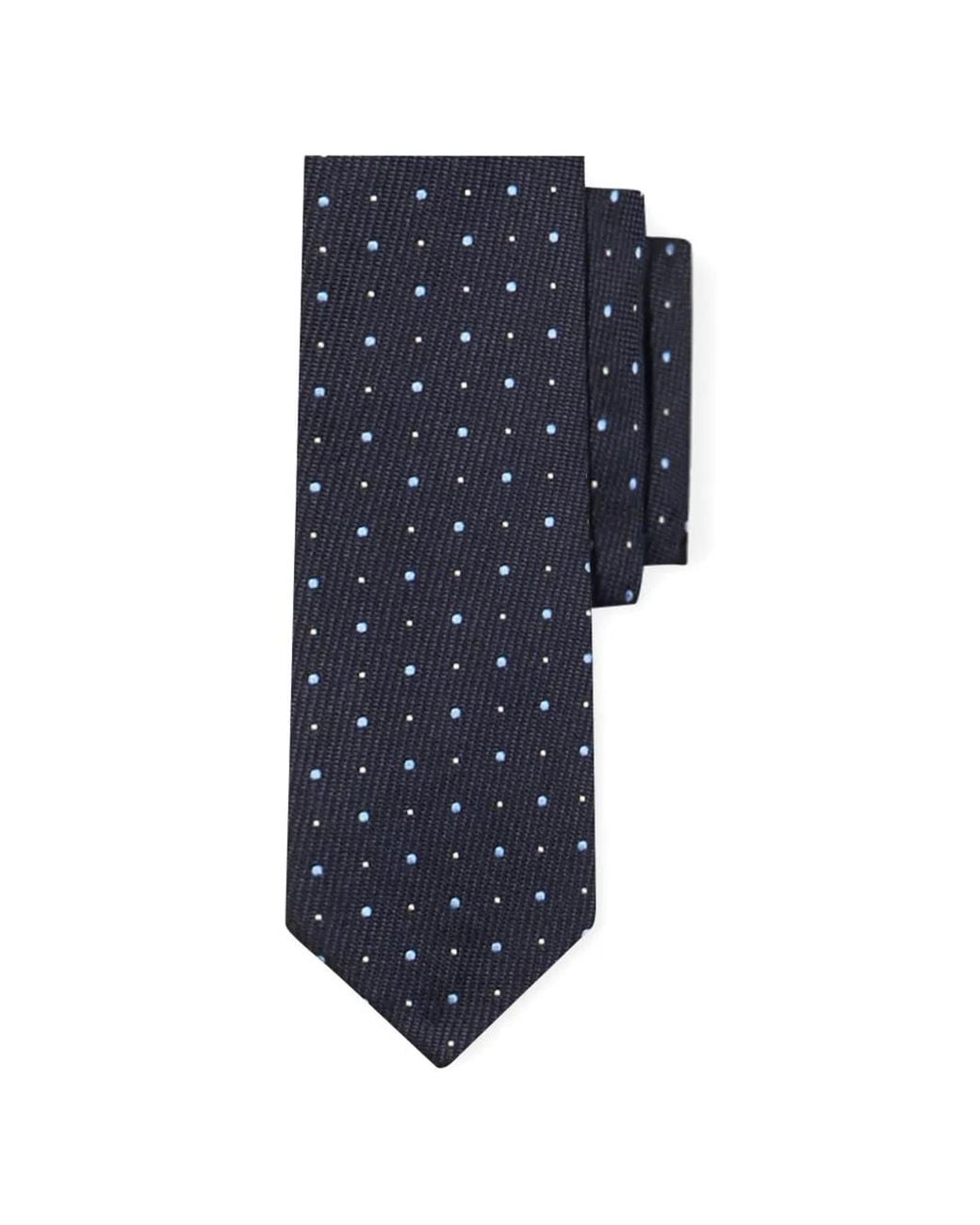 Brooks Brothers Blue Polka Dot Silk Tie for men