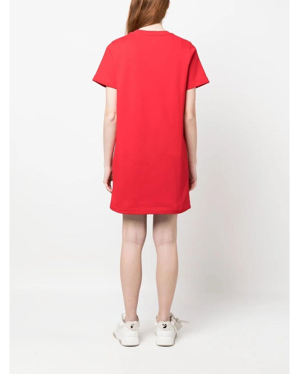 Moschino Red Bugs Bunny Print Dress
