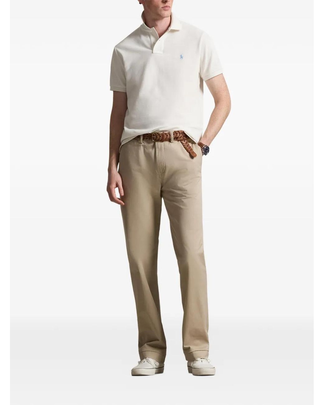 Polo Ralph Lauren The Iconic Cotton Polo Shirt in White for Men | Lyst
