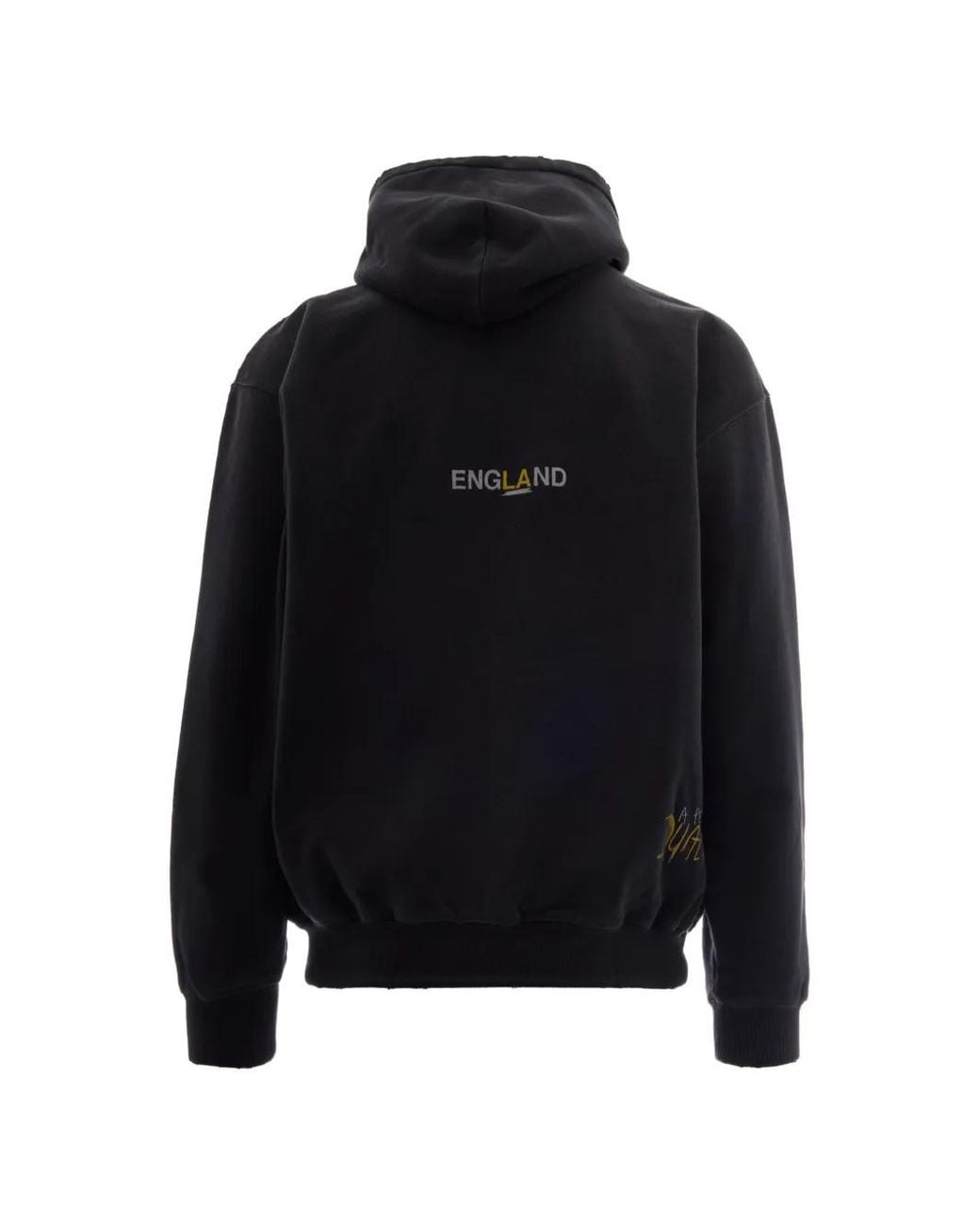 Represent Black Graphic-Print Cotton Hoodie for men