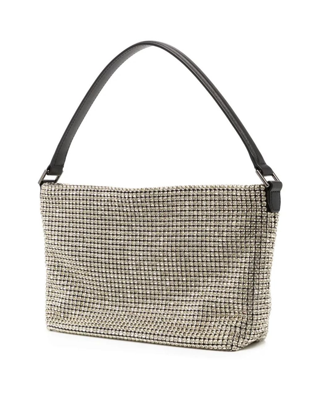 Self-Portrait Metallic Medium Chainmail Shoulder Bag