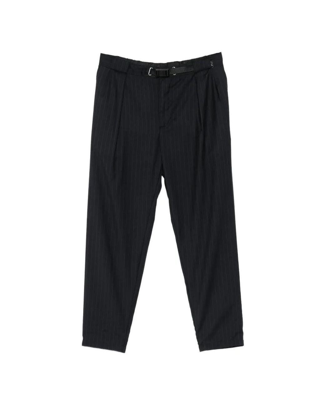 White Sand Black Pinstriped Cordura Pants for men