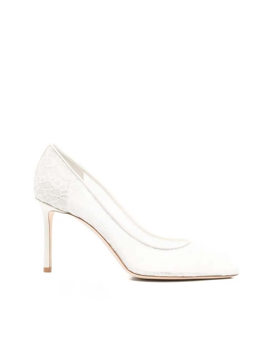 Jimmy Choo White Escarpins Romy À Bout Pointu