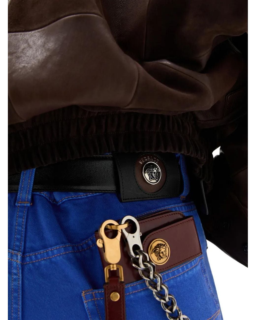 Vaqueros Rectos Versace de hombre de color Blue