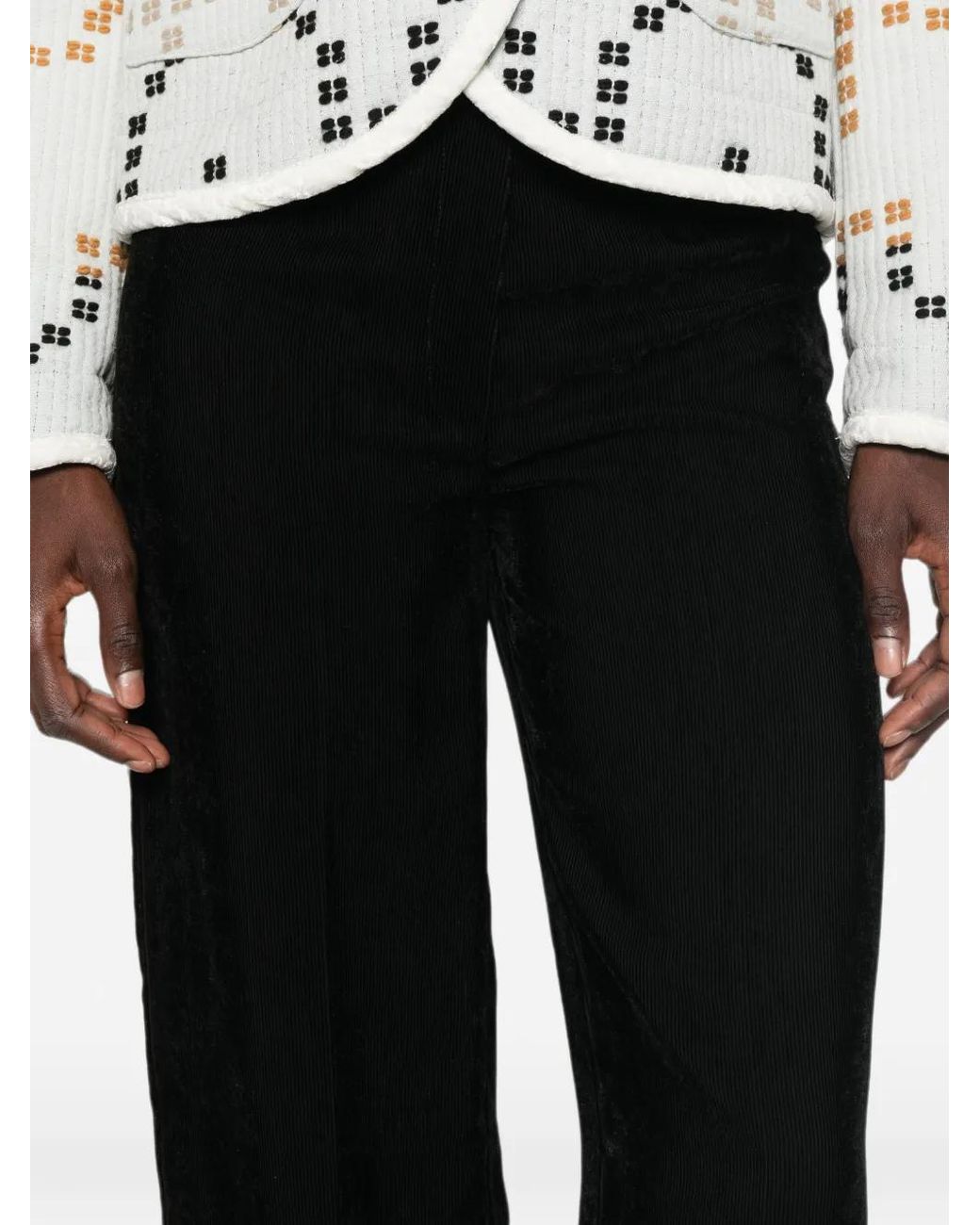 Forte_forte Black Zip-Fastening Trousers