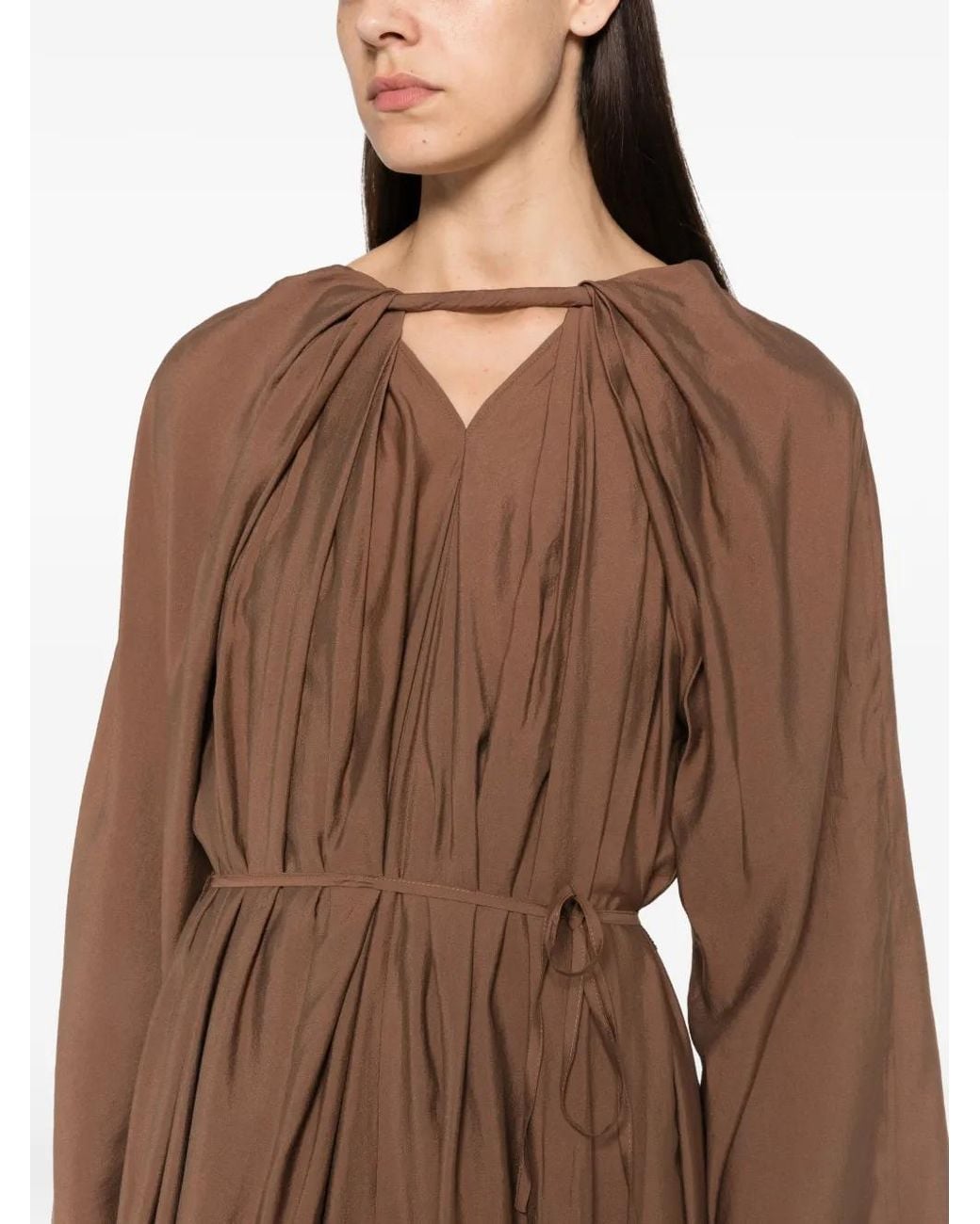 Viktoria Chan Brown Allie Oversized Maxi Dress