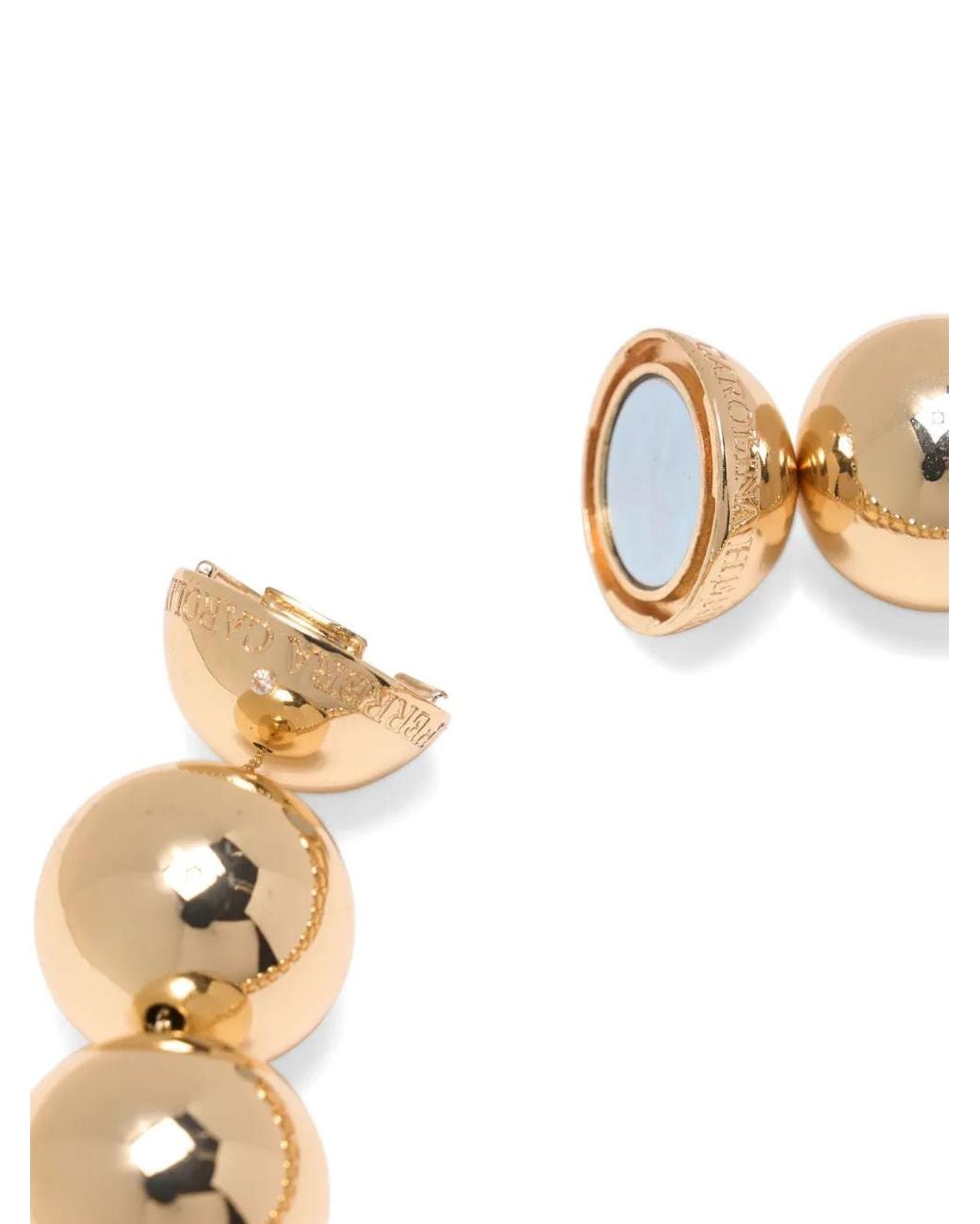 Carolina Herrera Metallic Collier À Perles