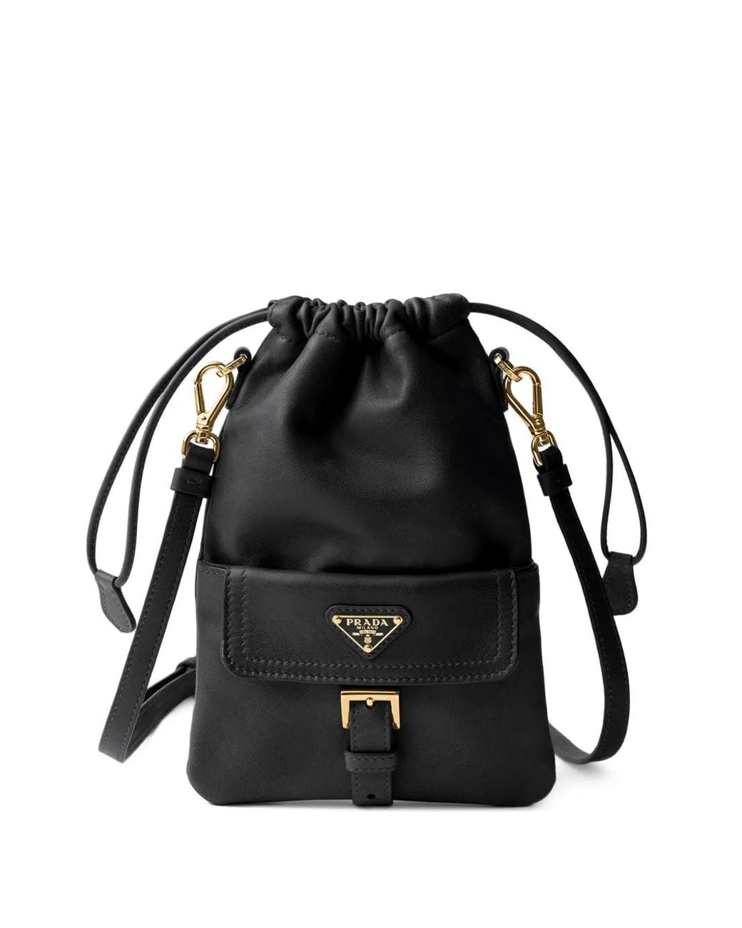 Prada Black Nappa Leather Pouch